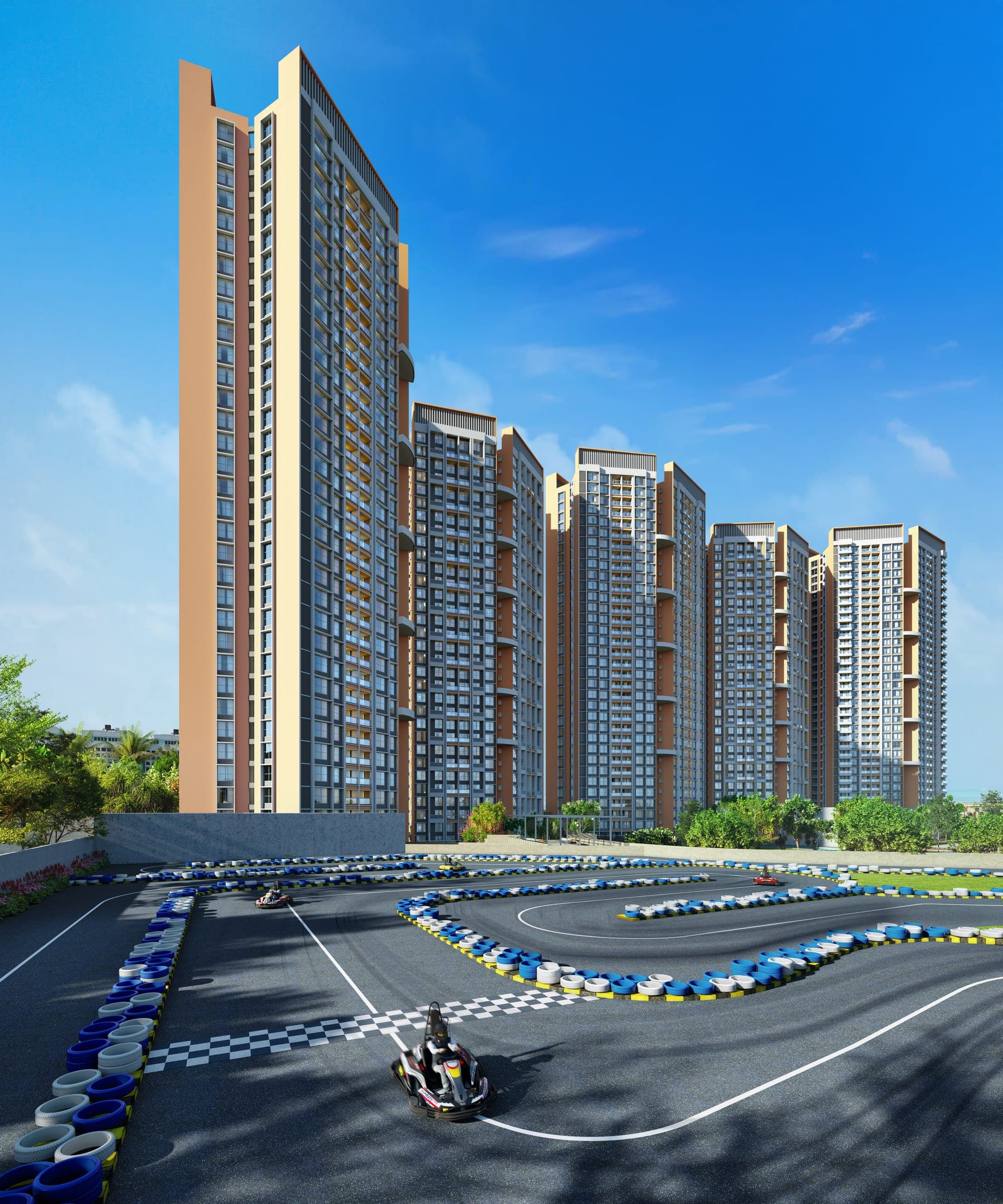 Gera Winds of Joy active go karting track amenities background